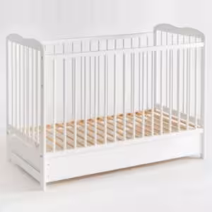 Obrazek Łóżeczko Ala II Plus Szuflada Białe 