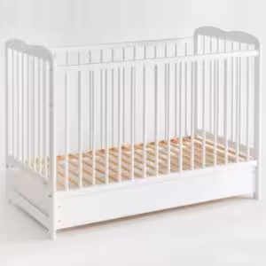 Obrazek Łóżeczko Ala II Plus Szuflada Białe 