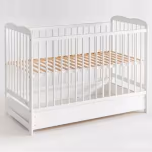 Obrazek Łóżeczko Ala II Plus Szuflada Białe 