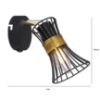 Obrazek Lampa Drut 54814-1 czarno-złoty LS1