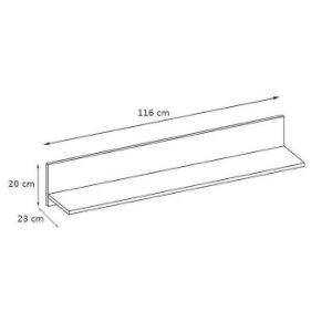 Obrazek Półka Sevilla typ 60 sosna norweska 