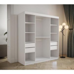 Obrazek Szafa Tapi 180 Biały/Ekoskóra Biała