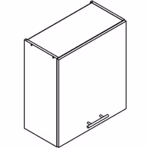 Obrazek Szafka kuchenna Denis w60/68 slim pl z okapem srebrnym 