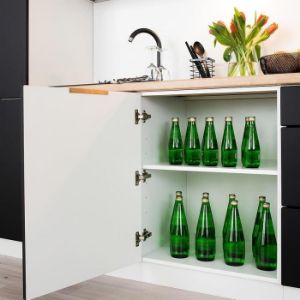 Obrazek Front zmywarki Denis 45pz czarny mat 