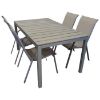 Obrazek Komplet stół Polywood + 4 krzesła taupe