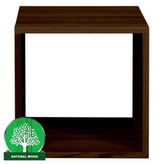 Obrazek Skrzynka box i otwarta sosna bejca brąz