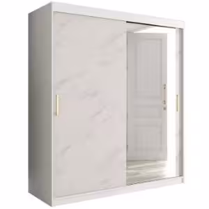 Obrazek Szafa Marmur T2 180 Biały/Marmur Biały