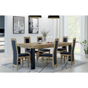 Obrazek Stół St-20 200x100+4x50 dąb sękaty