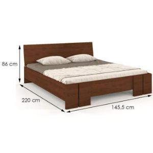 Obrazek Łóżko bukowe Skandica Vestre maxi 140X200 orzech 