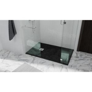 Obrazek Brodzik prostokątny Opal 170/80/2,6 czarny