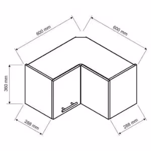 Obrazek Szafka kuchenna Max Wrn36 Pl jasny beż 