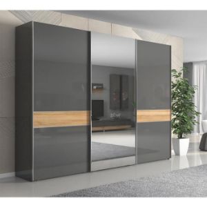 Obrazek Szafa 3d Onyx z lustrem pk281-og/on pacific walnut/a