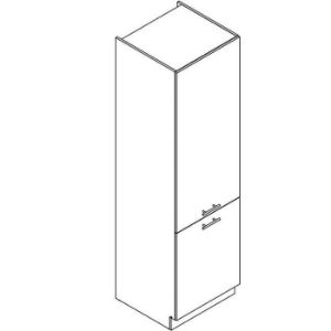 Obrazek Szafka kuchenna Denis d60lo 2133 pl 2fr biały satyna mat 