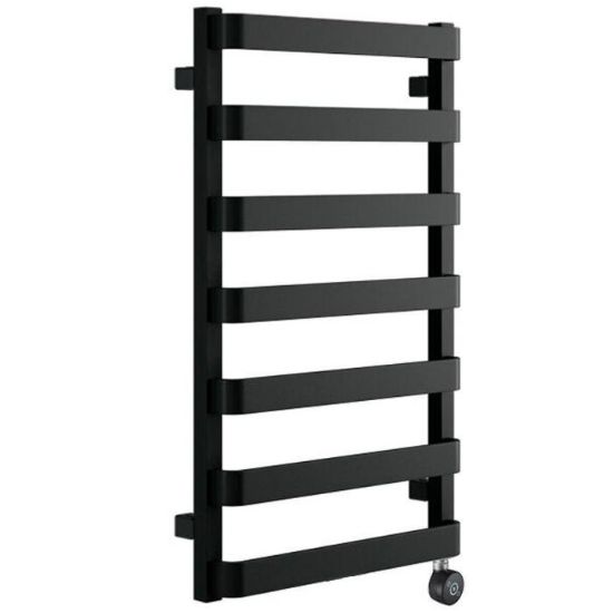 Obrazek Grzejnik łazienkowy elektryczny Meteor 850x500 czarny 