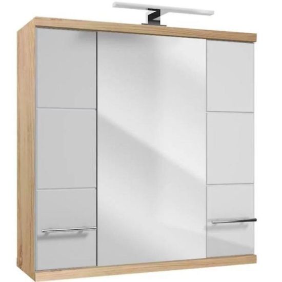 Obrazek Szafka lustrzana Bari E70 3D0S dąb sonoma