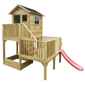 Obrazek Domek dla dzieci Hubert ze ślizgiem 60 176x516x273 cm