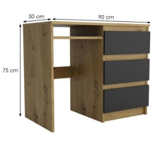 Obrazek Biurko Leo II artisan/czarny