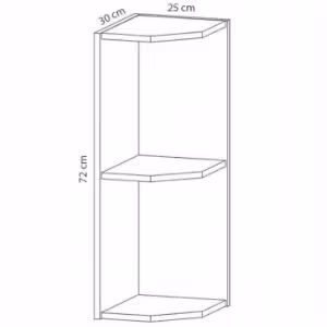 Obrazek Szafka kuchenna Sycylia G25PZ biały/dąb lancelot