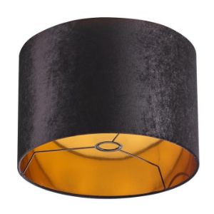 Obrazek Abażur welur 9108 czarny D38