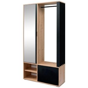 Obrazek Garderoba Milo Dąb Artisan/Czarny