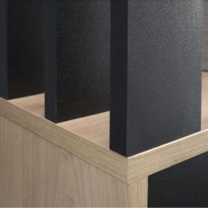 Obrazek Garderoba Milo Dąb Artisan/Czarny