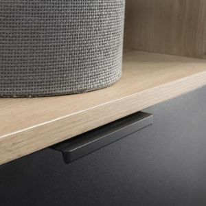 Obrazek Garderoba Milo Dąb Artisan/Czarny