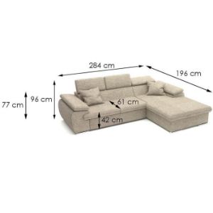 Obrazek Narożnik Polo P Porto 33 plus poduszki Porto 33