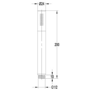 Obrazek System prysznicowy podtynkowy czarny Y