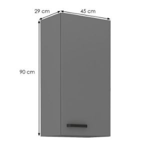 Obrazek Szafka kuchenna NESSA antracyt 45g-90 1f