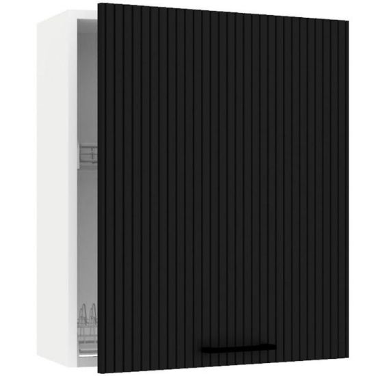 Obrazek Szafka kuchenna Kate w60su alu czarny groszek