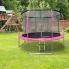 Obrazek Trampolina Comfort z drabinką 244cm różowa 