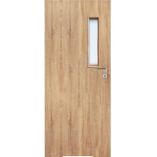 Obrazek Drzwi wewnętrzne z zamkiem WC Iza 1*3 60L Dąb Sonoma L2