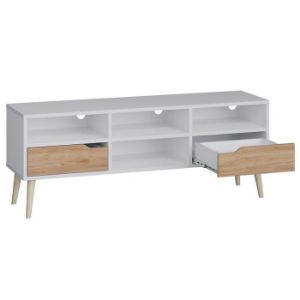 Obrazek Szafka RTV Agnar D.Craft Złoty Biały