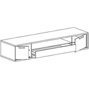 Obrazek RTV M13 Mediolan Natural Hikora 