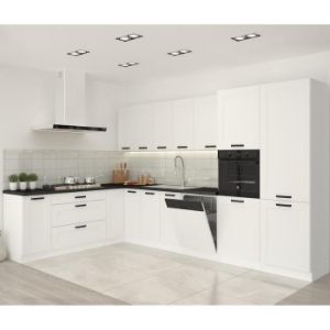 Obrazek Kuchnia Luna biały mat/biały 260 bez blatu