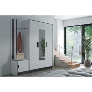 Obrazek Garderoba Roj PP53 + SDS53 + SZ3D biała 