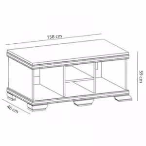 Obrazek Szafka RTV Kora KRT2 biały