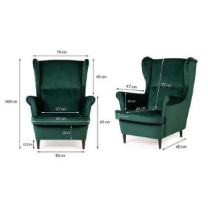 Obrazek Fotel Royal Bluvel 78/wenge