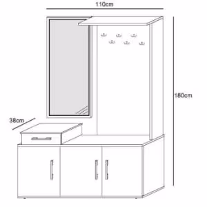 Obrazek Garderoba Gerber dąb sonoma/biały
