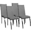Obrazek Zestaw 4 Krzeseł Komfort Tc-1224 Szare