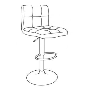 Obrazek Stołek Delta Lr-7142b Black 8167-70