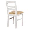 Obrazek Zestaw stół i krzesła Ofelia 1+4 st30 120x80 +W107 biały/wotan