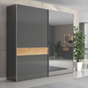 Obrazek Szafa 2d Onyx z lustrem pk231-og/on pacific walnut/a