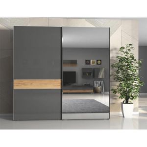 Obrazek Szafa 2d Onyx z lustrem pk231-og/on pacific walnut/a