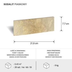 Obrazek Kamień Betonowy Sodalit Piaskowy