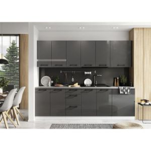 Obrazek Front zmywarki Oscar 45PZ antracyt połysk 