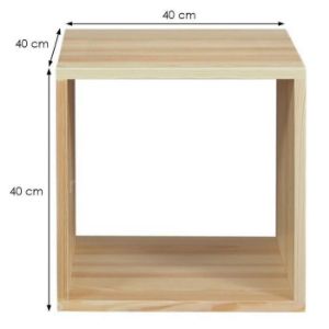 Obrazek Skrzynka box i otwarta sosna lakier