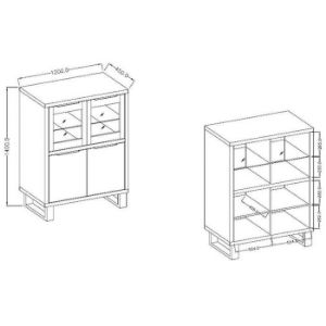 Obrazek Komoda 4d Halle 42 Dąb Wotan