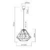 Obrazek Lampa Diamond Gray 4301 40cm LW1