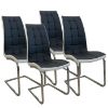 Obrazek Zestaw 4 Krzeseł Modern Black Dc-37